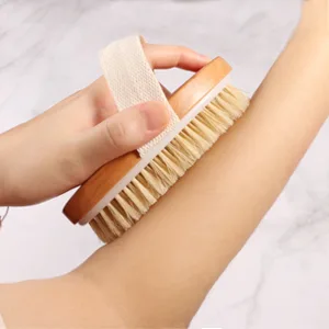 Jayzuum set of 2 back brushes dry brush bath brush with long handle body brush sauna brush for peeling and massage - product information 3