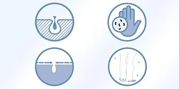 Bath brush back brush for showering skin massage body brush with soft bristles for women men blue - product information 3