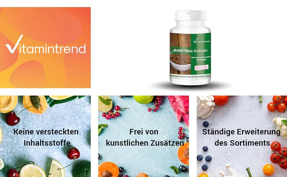 Monacolin K 2.95 mg - 2.95mg Monacolin K per tablet - 180 Tablet - FOR 6 MONTHS - Vitamintrend - product information 13