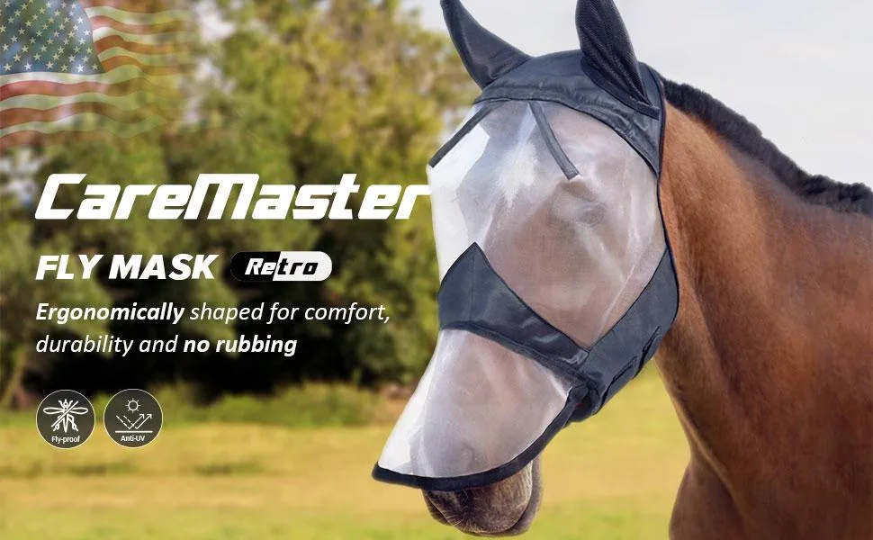 Harrison Howard CareMaster Integral Fly Mask Piano Black Full (L) - product information 1