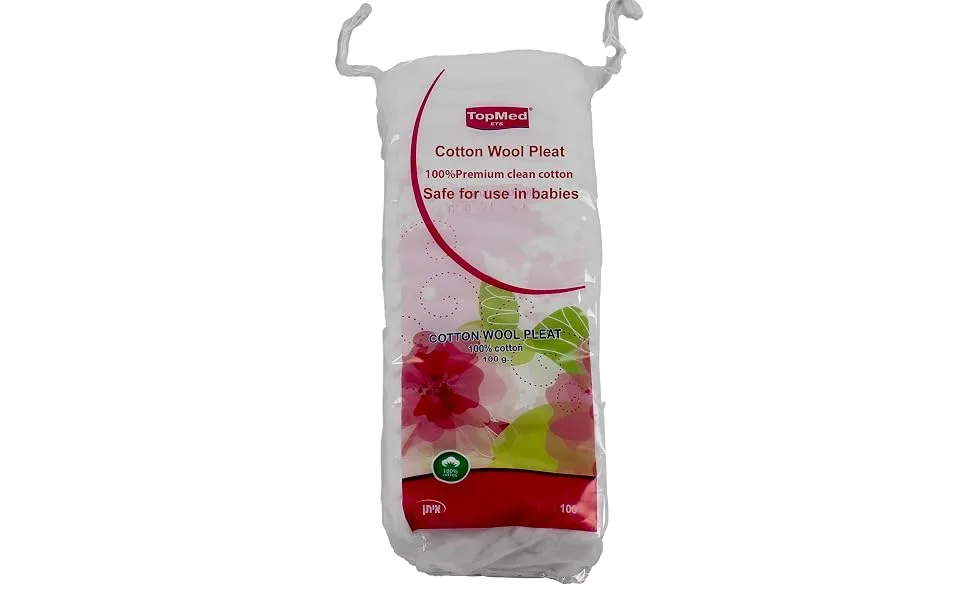 Top Med Cotton Folds 100 g pure cotton 2 pieces - Baumwolle