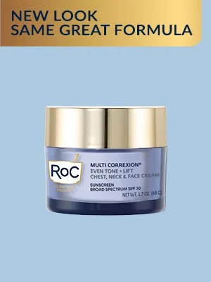 RoC Multi Correxion Even Tone + Lift 5 In 1 Chest Neck & Face Cream SPF 30 1.7 oz (48 g) - RoC Multi Correxion Chest Neck Face Cream