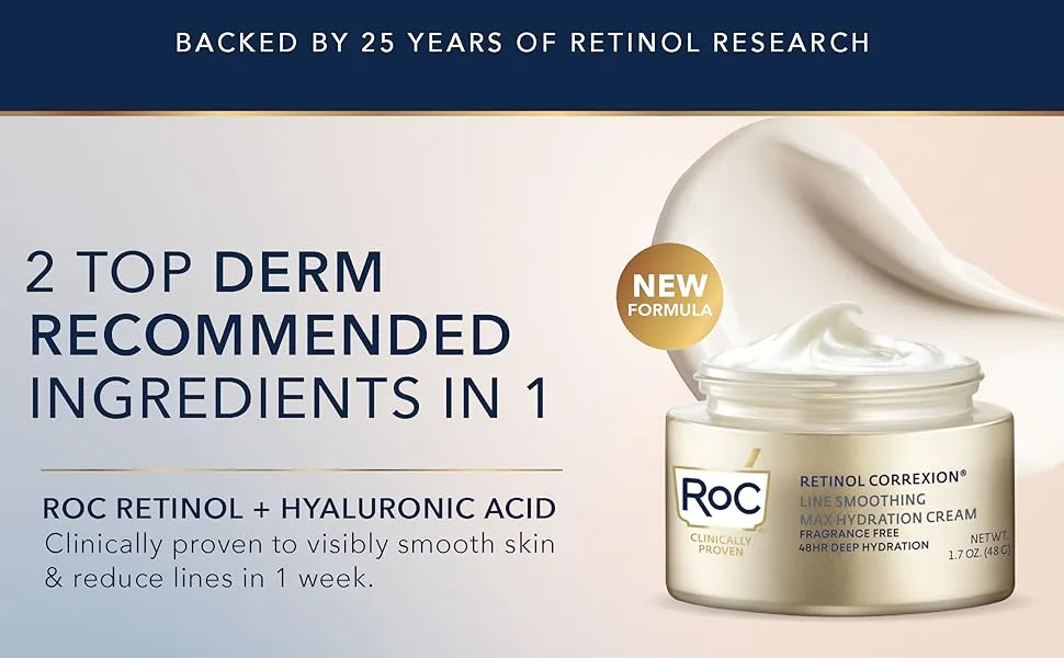 RoC Retinol Correxion Max Daily Hydration Creme 1.7 oz (48 g) - Max Hydration New Formula