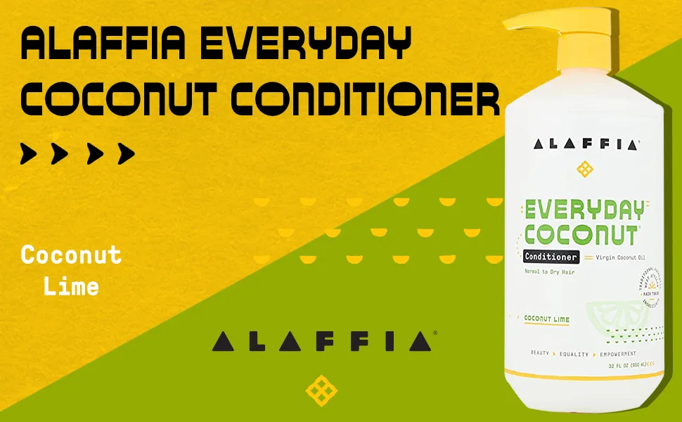 Alaffia Everyday Coconut Conditioner Normal to Dry Hair Coconut Lime 32 fl oz (950 ml) - product information 2