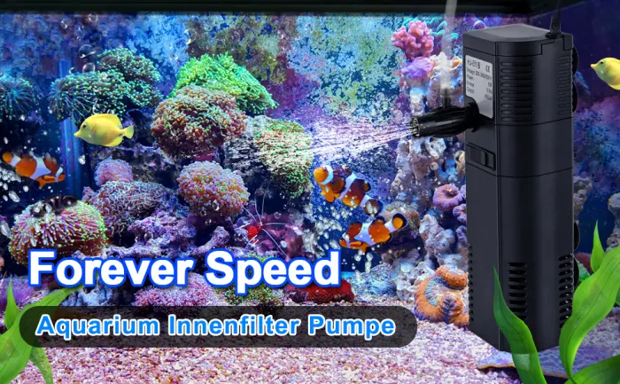 Forever Speed Aquarium Pump Filter Pump Aquarium Internal Filter Aquarium Pump 450 L/h 6Watt - Filterpumpe Aquarium Innenfilter