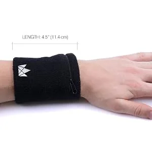 The Friendly Swede Welding Band 2 Set - Wristband wrist bag welding bracelet with practical zip pocket black 14-17 cm - product information 6
