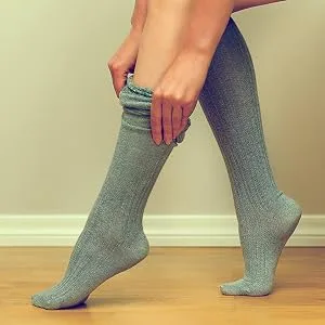 COMPREX compression stockings |The all -rounder for skiing leisure travel pregnancy |Breathable |Compression |Ski socks (white/gray 35-38) - Kompressionsstrumpf kompressionsstrümpfe anziehhilfe