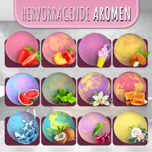 Bath Bombs Set 12 Pieces Bath Bomb Gift Set Handmade Bath Bomb Valentine s Day Birthday - Badekugeln