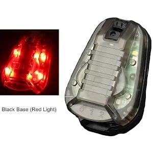 JOYASUS Tactical Helmet Light Waterproof Airsoft Helmet Green Red Strobe Light Lamp Black (Red Light) - Signalleuchte