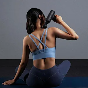Massage gun hand held Muscle massage gun 20-speed percussion massage device with LCD touchscreen cordless deep fabric with 8 massage heads black - massage gun