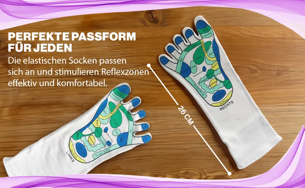 EWShop reflex zone socks 1 pair - for the simple foot reflex zone massage at home foot reflex zone massage massage socks reflexology - B015NGDDIG Reflexzonensocken 2 Paar 3