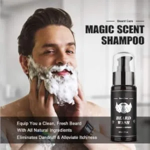 Houson beard care set gift set for men with 30ml of beard oil 60ml beard shampoo 30g beard balm balm beard brush beard comb razor beard kit for suitable beginners and professional - product information 4