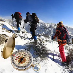 WELLXUNK Compass Navigation Compass Portable Waterproof Compass with Luminous Numbers for Camping Hiking and Other Compass Outdoor - Navigationskompass