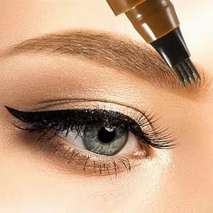 Boobeen Eyebrow Pencil Eyebrow Pencil with Micro Fork Tip Applicator Effortlessly Creates Natural Looking Brows Grey-Brown - product information 2