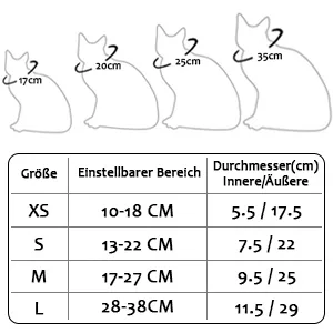 Xinzistar Hinkerkrause cats collar soft cat protective collar anti -bite safety adjustable protective collar for pets cats dogs puppies kitten (space s) s space space - Katze Schutzkragen Soft Edge Circle Pet Schutzkragen Anti Biss Safty Kragen für Katzenwelpen Pet