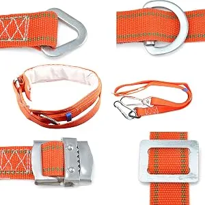 Urbean tree climbing Spike Set Wmlbk Tree Climbing Spike tree climbing equipment set with seat belt for tree climbing tool adjustable Lanyard Rope Rescue Belt (2 claws) - product information 8