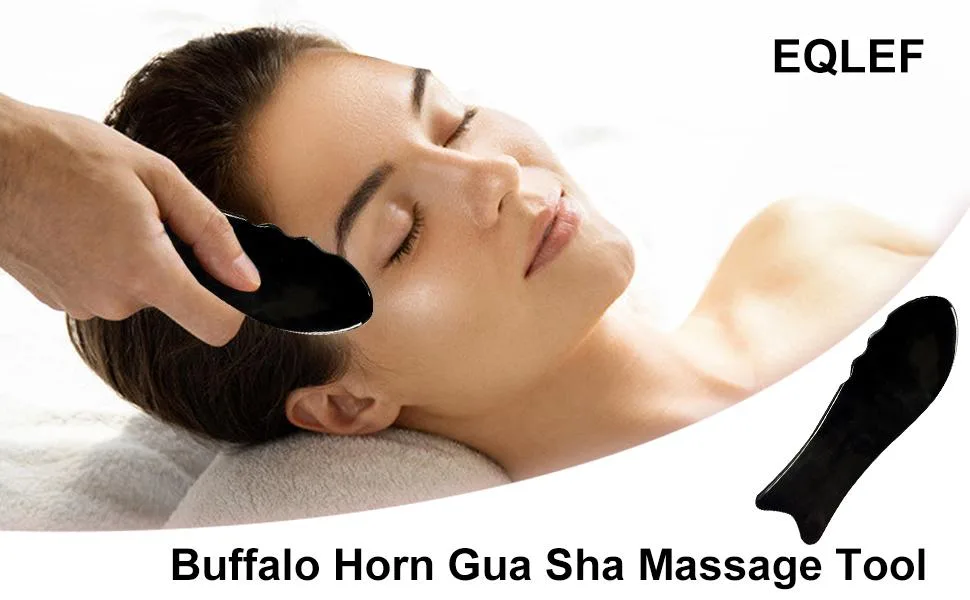 Buffalo Horn Gua Sha Guasha Massage Tool Board Fish Shape (1 Piece) - Buffalo Horn Gua Sha Guasha