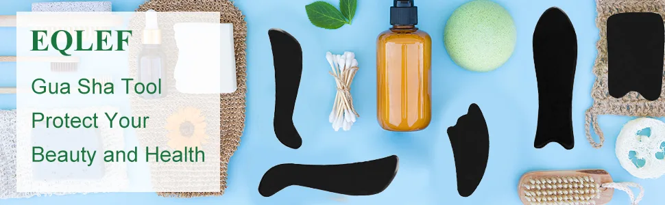 Buffalo Horn Gua Sha Guasha Board Massage Tool Set 5 Piece Set - Büffelhorn Gua Sha Guasha Board Massage Tool Set