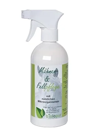 Biolopur | Mane spray & coat care - 500ml ready-to-use solution | Horse coat shine spray - product information 2