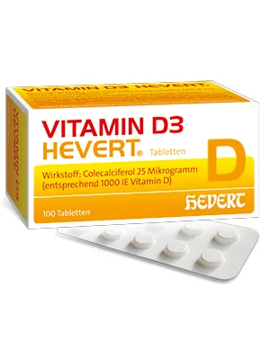 Vitamin D3 Hevert 1000 IU tablets 200 tablets - Vitamin D3 Hevert