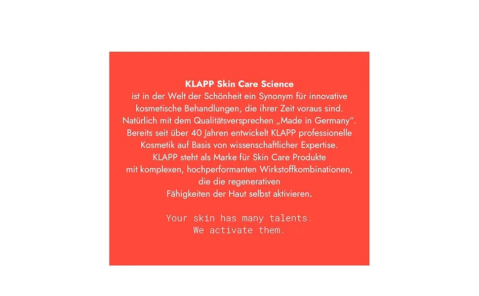 KLAPP Cosmetics - HYALURONIC Mask (50 ml) - Allgemein
