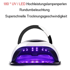 Nail dryer professional UV LED lamp for nails nail lamp with 4 timer sleeping function auto sensor touchscreen removable magnetic foot hardening tool for finger/toenail gel Shellac polygel - product information 5