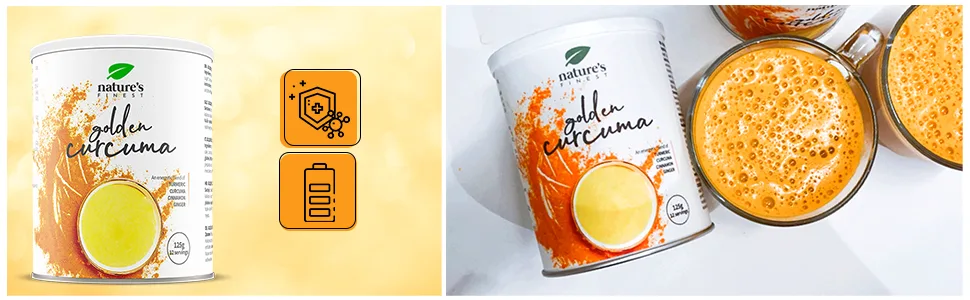 Nature's Finest Golden Curcuma Latte | Organic herbal tea blend turmeric cinnamon and ginger | Vegan and vegetarian 1 - curcuma