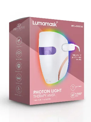 Project E Beauty Lumamask |LED mask Photon light therapy folding acne stain removal skin rejuvenation ultra-light design wireless no control box required - product information 3