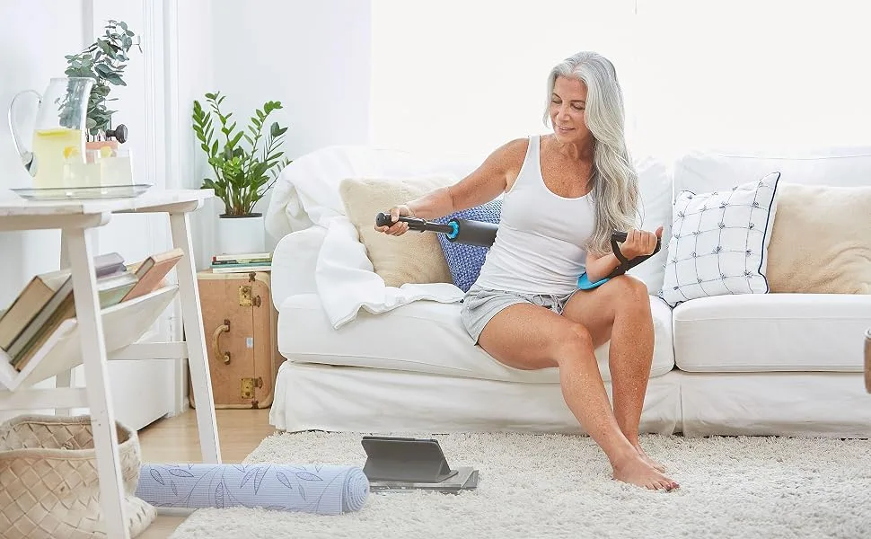 Powerball nexxbar Self-massage scooter with leverage-for deep fabric massage from back neck shoulders legs and more-full-body self-massage - Nackenschmerzen, Schulterschmerzen, Beinschmerzen, Hüftschmerzen, Wadenschmerzen verspannte Kniese,