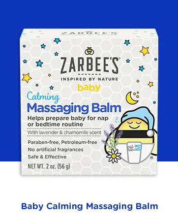 Zarbee's Baby Calming Massaging Balm with Lavender & Chamomile Scent 2 oz (56 g) - Baby Calm Balm