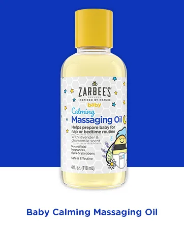 Zarbee's Baby Calming Massaging Balm with Lavender & Chamomile Scent 2 oz (56 g) - Massaging Oil