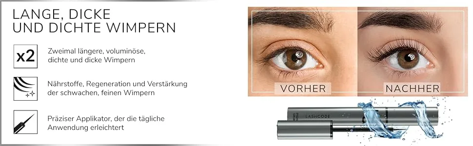 Eyelash serum Lashcode Eyelash Serum 5ml - growth-promoting serum for eyelashes - Serum für Wimpern lashcode wimpernserum
