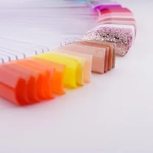 APEX Professional 50 pieces of nail-color display ring swatch sticks pop sticks nailart pallet-tip display (clear) transparent - Transparenter Ring 2