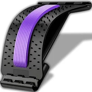 Retoo back extensor back massage device backhoard for lower and above lumbar spine pain relief back Stretcher back trainer for lumbar spine back pain purple - product information 6