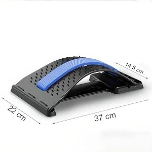 Retoo back extensor back massage device backhoard for lower and upper lumbar spine pain relief back stretcher back trainer for lumbar spine back pain blue - product information 5