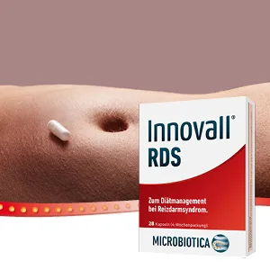 INNOVALL RDS for irritable bowel syndrome from your pharmacy - vegan microbiotic - 28 capsules - Reizdarm Hilfe
