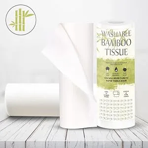 Tanness 2 x bamboo kitchen rolls | washable kitchen towels made of bamboo fibers | softer and more absorbent than normal paper - Bambus 2