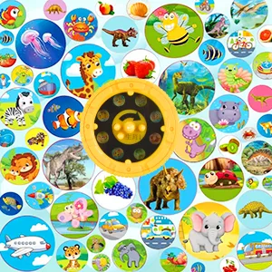 Forhome flashlights Projector for Children 2 Projection Light Toys Dia projector flashlight with 80 animal patterns children's projector flashlight for boys and girls - product information 4