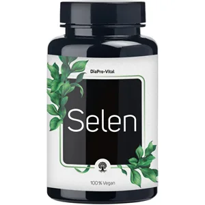 DiaPro Selenium tablets 365 pieces with 200 g selenium per tablet from sodium selenite Annual supply 100% Vegan Laboratory tested - DiaPro Vital Selen Dose