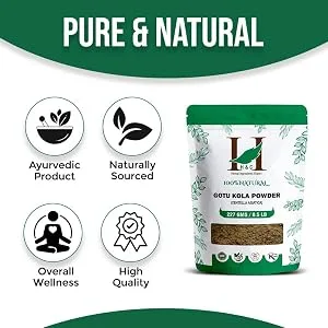 H&C 100% natural Gotu Kola powder (Centella Asiatica) - 227g / 0.2kg - SPN-FOR1