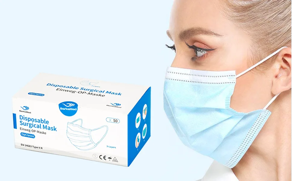 Surgical mask according to EN 14683 Type IIR (50 pieces) - Masken