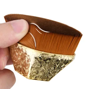Endoto Foundation Brush Make Up Kabuki Flat Top Face Brush Blush Brush Foundation Wonder Brush for mixing liquid cream concealer premium black - Makellose Bürste.