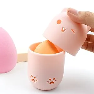 6-part make-up sponge set Sonku Beauty Blender sponge for primer blending rouge concealer powder cream with 1 sponge mixer container. - product information 3