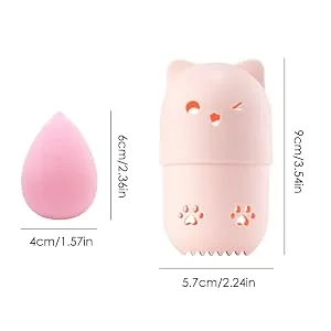 6-part make-up sponge set Sonku Beauty Blender sponge for primer blending rouge concealer powder cream with 1 sponge mixer container. - product information 4
