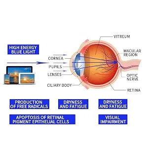 Suertree blue light filter reading glasses Computer glasses Tr90 Frame reader PC Gaming UV Blue Light Blasses Women Men 2.0x Diopard Leopard 1PC - blue light blocking