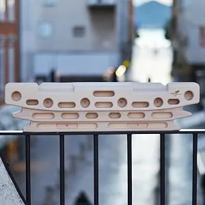 Gripnatic Fingerpeg 1.0 Hangboard - climbing board - fingerboard - Pegboard handles - beech wood in class A - with calisthenics rods for pull -ups - unique design - 120 kg load capacity - Hangboard FingerPeg 1.0 unique design