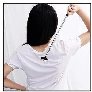 SCUUBY back scratch made of high -quality stainless steel i tangible handle i back scratch pull -out to 68cm i telescopic back scratch I scratch -hand back scratch i back scratcher - frau