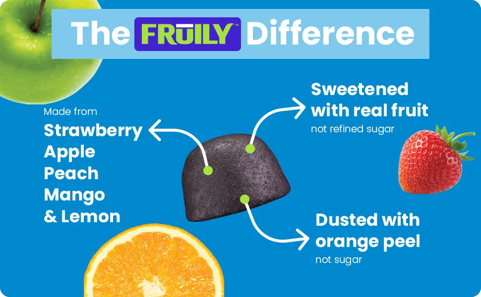 Fruily Organic Men's Multivitamin with Organic Lycopene Mixed Fruit 60 Gummies - product information 3