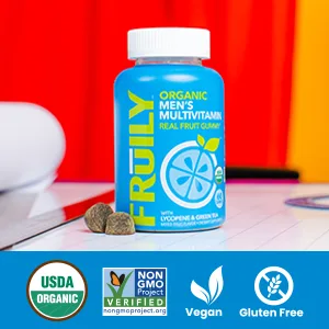 Fruily Organic Men's Multivitamin with Organic Lycopene Mixed Fruit 60 Gummies - product information 7