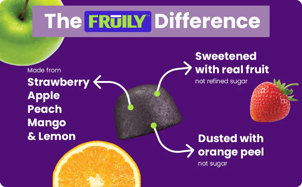 Fruily Organic Women's Multivitamin With Cranberry Extract Mixed Fruit 60 Gummies - product information 3